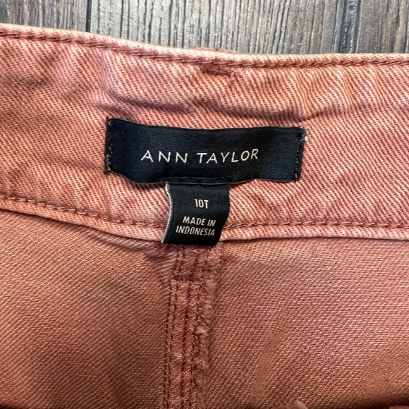 Ann Taylor wide leg red chutney pant SZ 10T - Picture 4 of 5